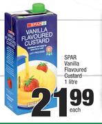 Spar Vanilla Flavoured Custard-1Ltr Each