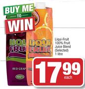 Liqui Fruit 100% Fruit Juice Blend (Selected)-1Ltr Each