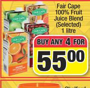 Fair Cape 100% Fruit Juice Blend-For Any 4 x 1Ltr