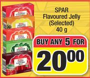 Spar Flavoured Jelly-For Any 5 x 40g