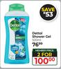 Dettol Shower Gel-For 2 x 500ml