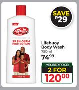 Lifebuoy Body Wash-For 2 x 750ml