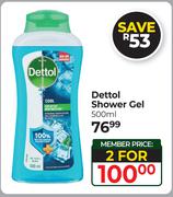 Dettol Shower Gel-For 2 x 500ml