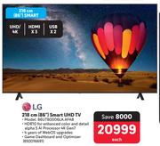 LG 86(218cm) Smart UHD TV 86UT80006LA.AFAB