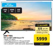 Sinotec  58"(147cm) UHD Smart TV STL-58S1U