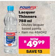 Powafix Lacquer Thinners-750ml