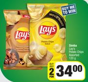 Simba Lay's Potato Chips Assorted-For Any 2 x 120g
