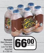 Parmalat Steri Stumpie Flavoured Low Fat Milk Assorted-6 x 350ml Per Pack