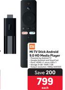 MI TV Stick Android 9.0 HD Media Player 400100-Each