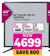 Samsung 40" Full HD LED TV 40N5000