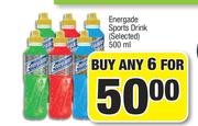 Energade Sports Drink(Selected)-For Any 6x500ml