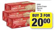 Spar Lemon Cream Biscuits-3x150g