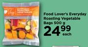 Food Lover's Everyday Roasting Vegetable Bags-500g Each