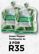 Green Pepper Thriftpacks 4's Pack-For 2