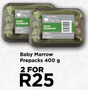 Baby Marrow Prepacks-For 2 x 400g
