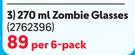 Consol 270ml Zombie Glasses-Per 6 Pack
