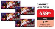 Cadbury Large Astros-40's Pack