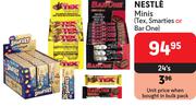 Nestle Minis (Tex, Smarties Or Bar-One)-24's Pack