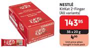 Nestle Kitkat 2-Finger (All Variants)-36 x 20g
