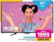 Telefunken 32" (81cm) HD LED TV TLEDD-32HD