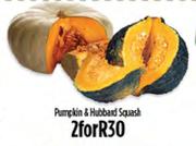 Pumpkin & Hubband Squash-For 2