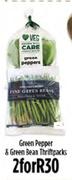 Green Pepper & Green Bean Thriftpacks-For 2