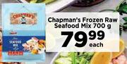 Chapman's Frozen Raw Seafood Mix-700g Each