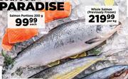 Whole Salmon (Previously Frozen)-Per Kg