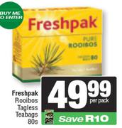 Freshpak Rooibos Tagless Teabags-80's Pack