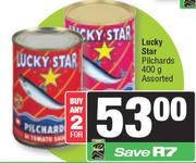 Lucky Star Pilchards Assorted-For Any 2 x 400g