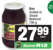 Koo Grated Or Sliced Beetroot-780g