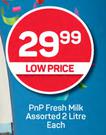 PnP Fresh Milk Assorted-2Ltr
