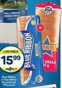 Blue Ribbon Or Star White Sliced Bread-700g Each