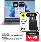 Asus 39cm (15.6") X515 Intel Celeron Laptop