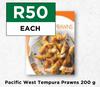 Pacific West Tempura Prawns-200g Each