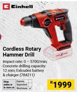 Einhell Cordless Rotary Hammer Drill