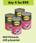 Koo Pilchards Assorted-For 4 x 400g