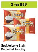 Spekko Long Grain Parboiled Rice-For 3 x 1Kg
