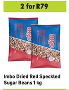 Imbo Dried Red Speckled Sugar Beans-For 2 x 1Kg
