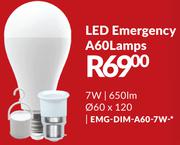 LED Emergency A60Lamps EMG-DIM-A60-7W