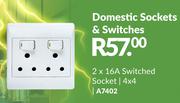 Domestic Sockets & Switches A7402