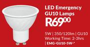LED Emergency GU10 Lamps EMG-GU10-5W