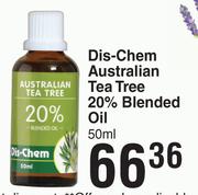 Dis-Chem Australian Tea Tee 20% Blended Oil-50ml