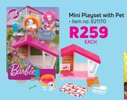 Barbie Mini Playset With Pet-Each
