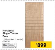 Horizontal Single Timber Door 374208
