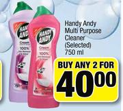 Handy Andy Multi Purpose Cleaner(Selected)-2 x 750ml