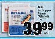 Spar Hot Doggers Viennas(Selected)-1Kg Each