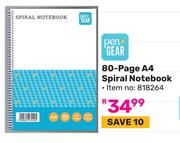 Pen + Gear 80 Page A4 Spiral Notebook (818264)