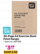 Pen + Gear 32 Page A4 Exercise Book Feint Margin (667728)-Each