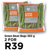 Green Bean Bags-For 2 x 350g